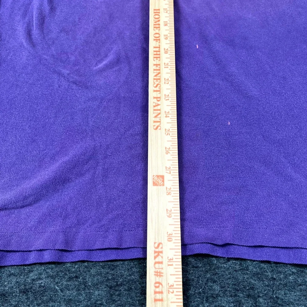 Y2K Polo Ralph Lauren Shirt Mens 2XL Purple Cotton Pony Logo Tennis Golf